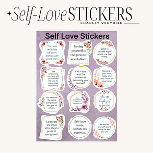 Self Love Stickers For planner