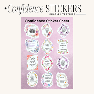 Confidence Sticker Sheet for Planner