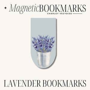 Potted Lavender Plant Magnetic Bookmark