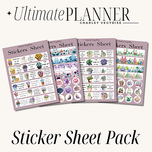 Ultimate Planner Sticker Bundle: Blooming Affirmations, Floral Serenity, Greenhouse Whimsy, and Succulent Self-Care