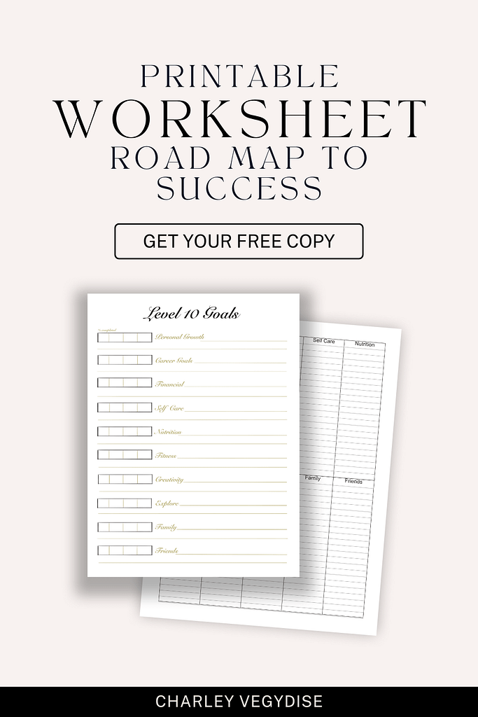 The Road To Achieving Success: A Guide To Achieving Your Goals Through Planning | Find Your Path To Succeed Today 22 Level 10 Prinable