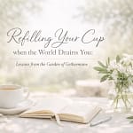Refilling Your Cup When The World Drains You: Lessons From The Garden Of Gethsemane 8 Ipoi Syvqao